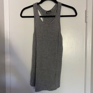 H By Bordeaux Stripe Razorback Tank - XS